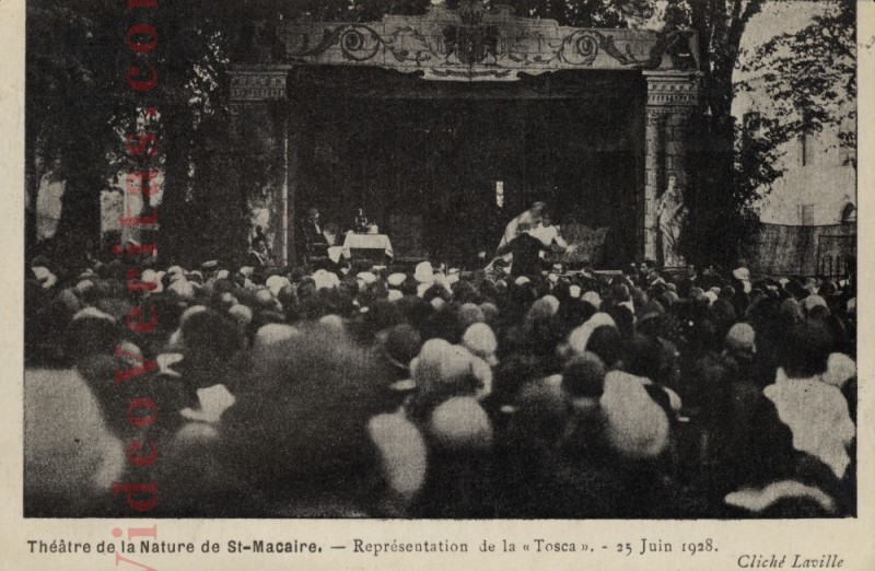 Saint Macaire Theatre de la Nature La Tosca 25 Juin 1928