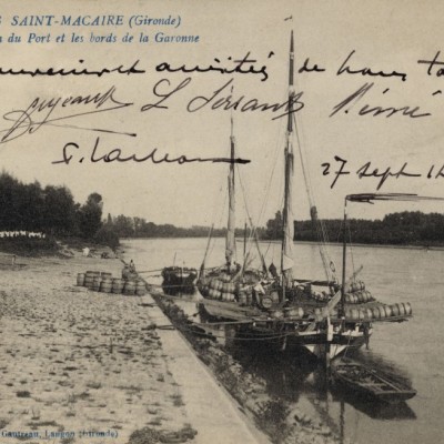 Saint Macaire Un coin du Port et les bords de la Garonne