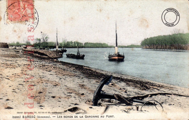 Barsac Le Port et les bords de Garonne