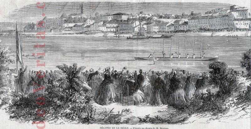 regates de la reole illustration 1858jpg