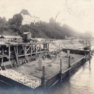 castets en dorthe travaux de l ecluse 1