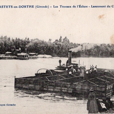 castets en dorthe travaux de l ecluse 2