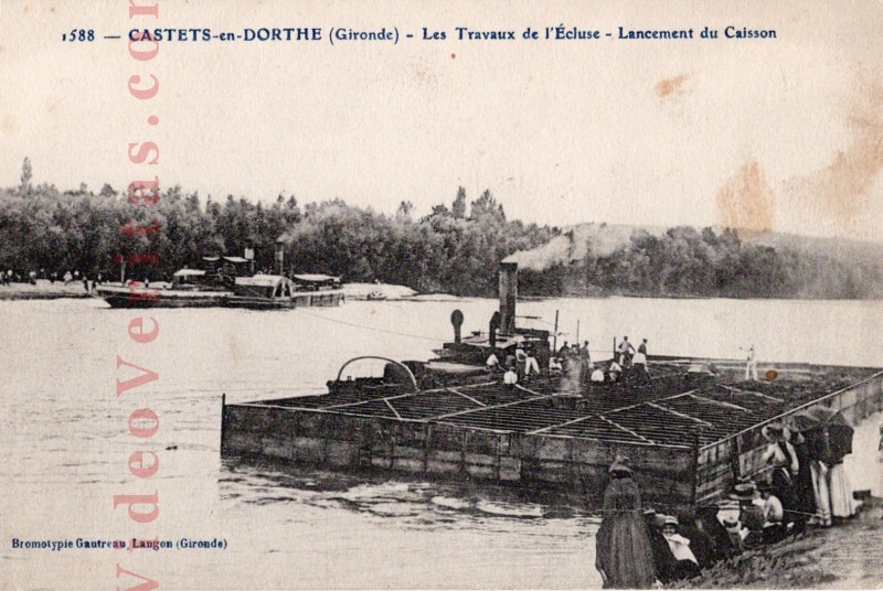 castets en dorthe travaux de l ecluse 2