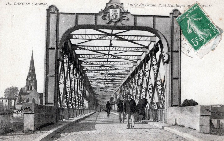 langon entre  e du grand pont mettaliquesur la garonne2
