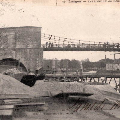 langon les travaux du nouveau pont
