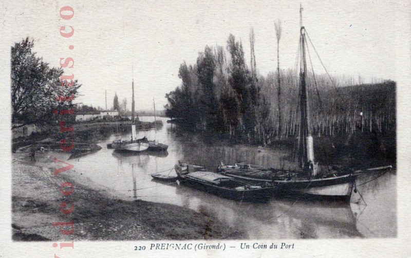 preignac un coin du port