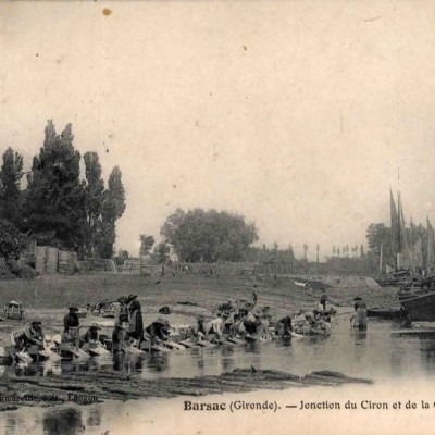 Barsac Jonction du Ciron et de la Garonne Le Port