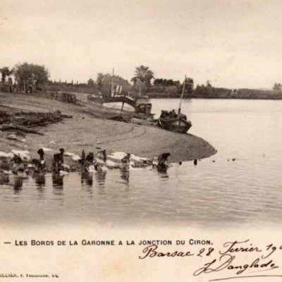 barsac les bords de la garonne a la jonction du ciron