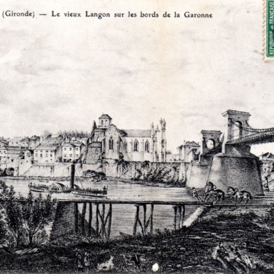 06 Le vieux Langon sur les bords de la Garonne