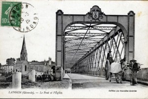 146 langon le pont et l   glise