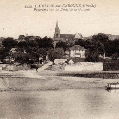 CPA Cadillac Panorama sur les bords de Garonne