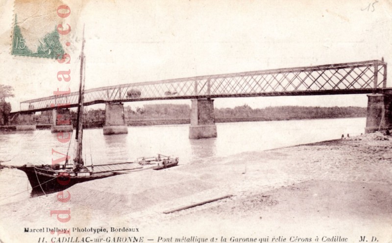 Cadillac Pont vers Cerons