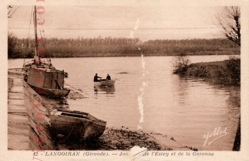 Langoiran Jonction de l Estey et de la Garonne