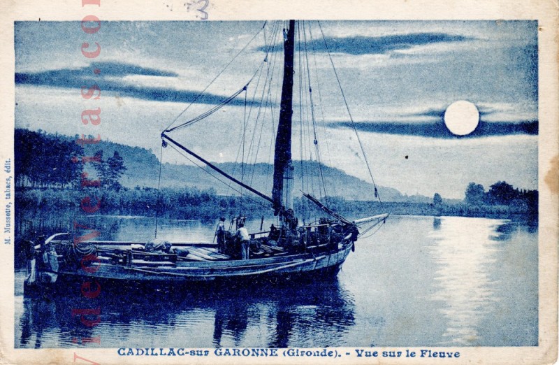 cadillac sur la garonne vue sur le fleuve