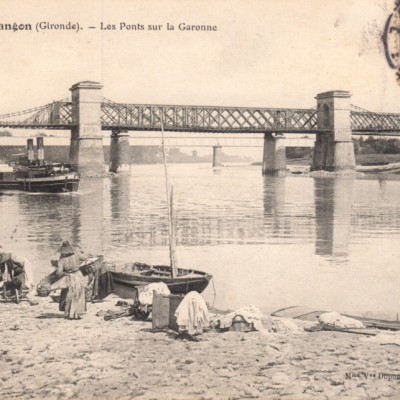 CPA 06 Langon Les Ponts sur la garonne