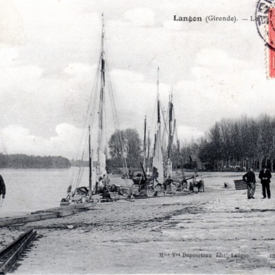 Langon Gironde  le port
