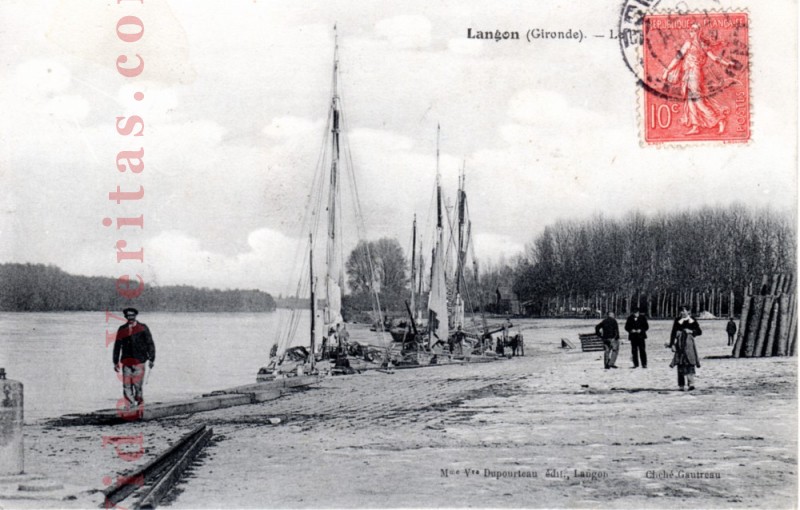 Langon Gironde  le port