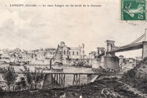 langon le vieux langon sur les bords de la garonne