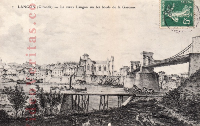 langon le vieux langon sur les bords de la garonne