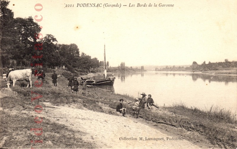 podensac  gironde  les bords de la garonne 2211 