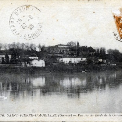 17 4 2175 saint pierre d aurillac  gironde  vue sur les bords de la garonne