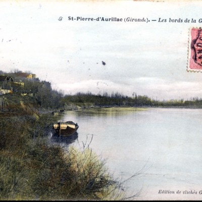 1 2 st pierre d aurillac  gironde  les bords de la garonne