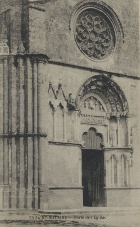 Saint Macaire Porte de l Eglise
