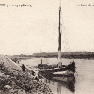 Toulenne pres langon les bords de Garonne