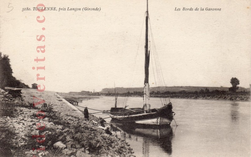 Toulenne pres langon les bords de Garonne