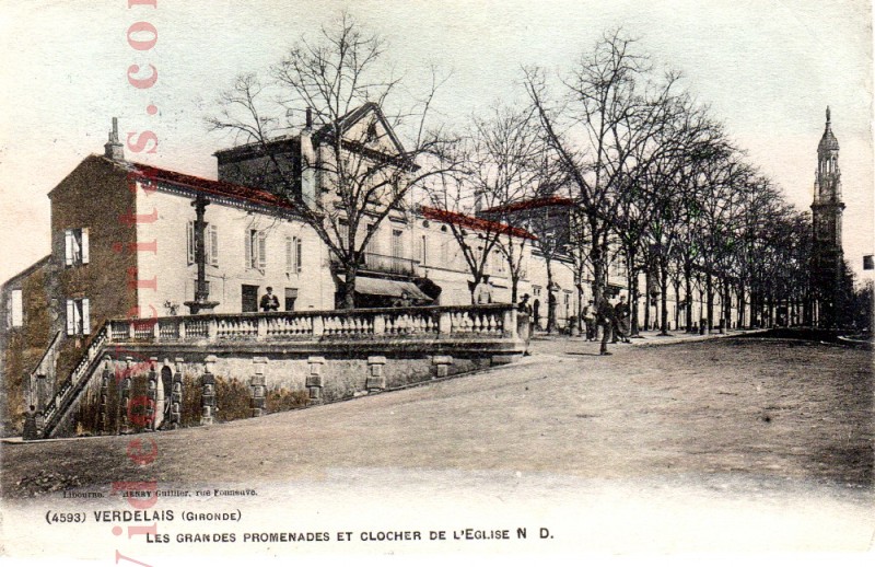 verdelais les grandes promenadest clocher de l eglise
