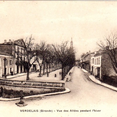 verdelais vue des allees pendant l hiver