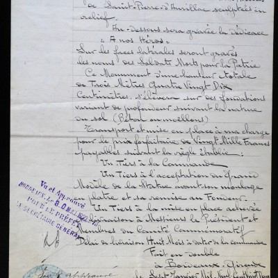 1922 7 janvier engagement de j lougarre
