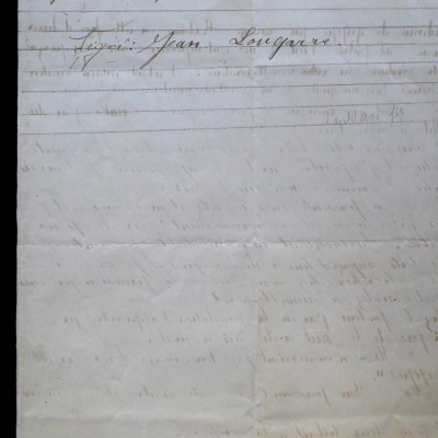 1923 14 fevrier lettre de r lougarre expliquant son retard
