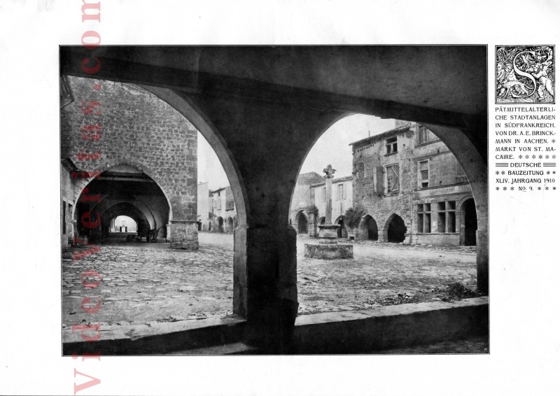 place du mercadiou avec croix de mission doc allemand