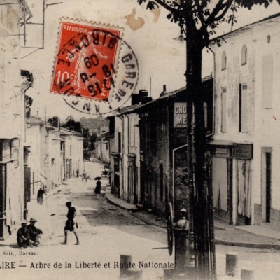 Saint Macaire Arbre de la Libert   et Route Nationale