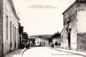 Saint Macaire Avenue de la gare et entree de l Hospice