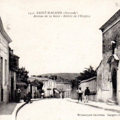 Saint Macaire Avenue de la gare et entree de l Hospice