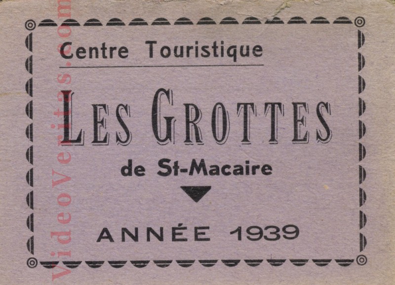 Saint Macaire Les Grottes Billet d entree