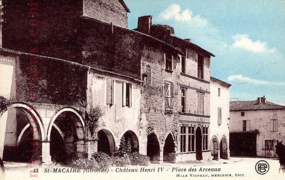 CPA St Macaire Chateau Henri IV 1