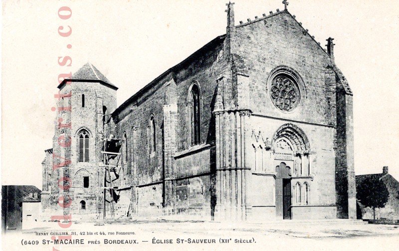 CPA St Macaire Eglise 1