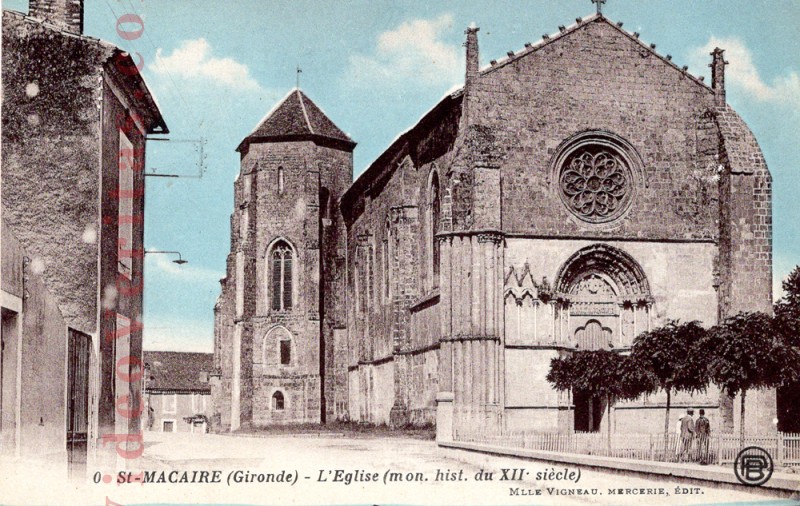 CPA St Macaire Eglise 2