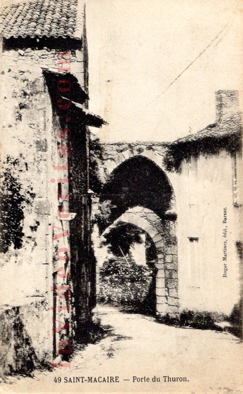 CPA St Macaire Porte du Thuron 1