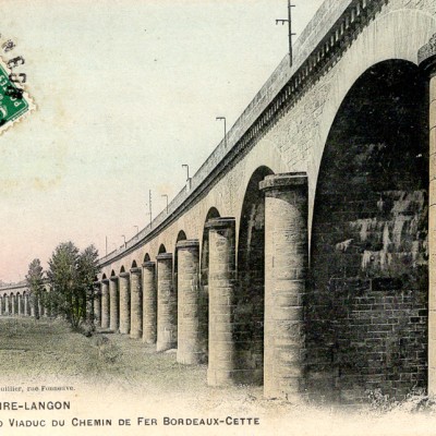 CPA St Macaire Viaduc SNCF 1