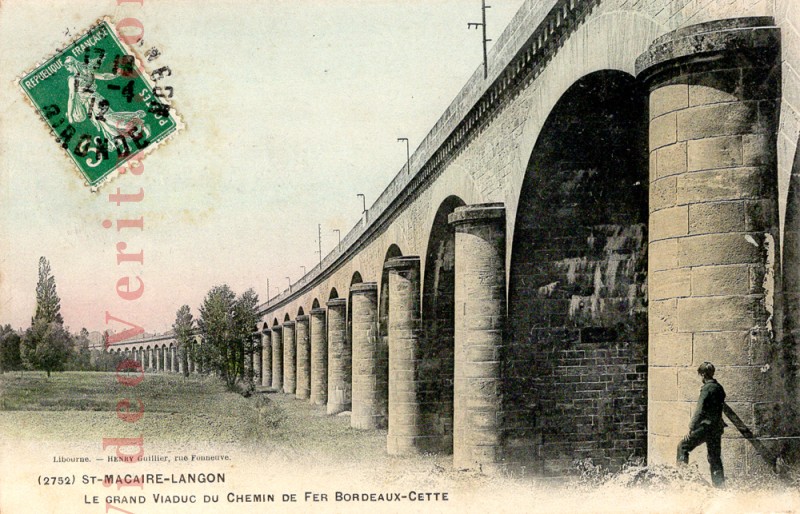 CPA St Macaire Viaduc SNCF 1