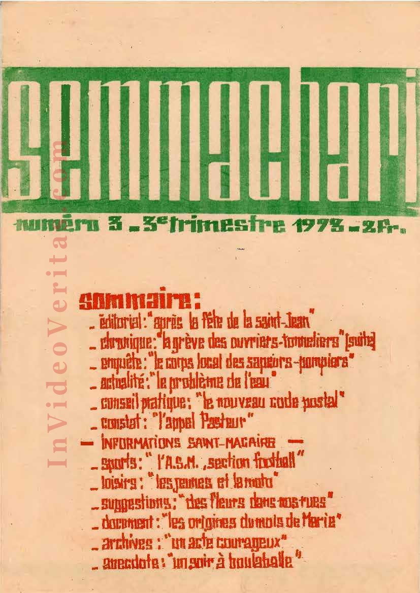 tn Pages de  SEMMACARI n  3
