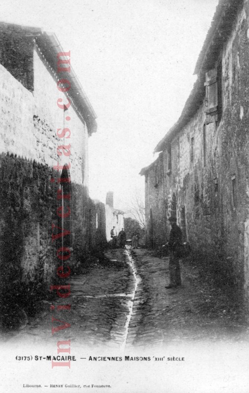 saint macaire maisons du 13e  me 