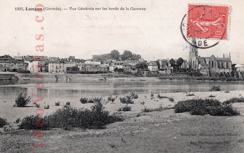 saint macaire vue vers langon