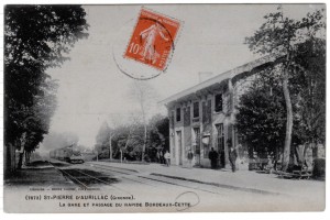 la gare et le passage du bordeaux cette  lauriol 