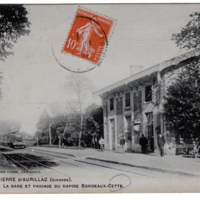 la gare et le passage du bordeaux cette  lauriol 