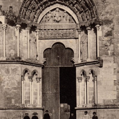 CPA St Macaire Portique de l Eglise
